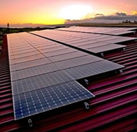Large commercial solar installation for hospital